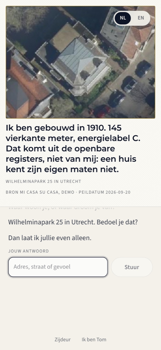 Het huis spreekt — De deur (gesprek)