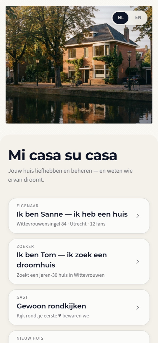 De voordeur — Welkom
