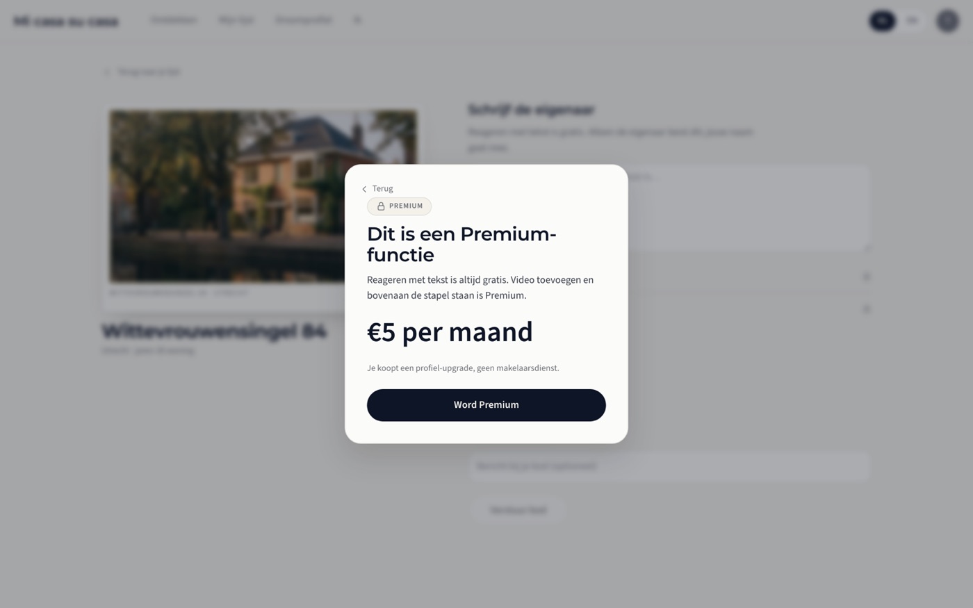 De Premium-muur — Premium-muur